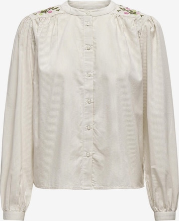 Camicia da donna 'LALA AGLA' di ONLY in beige: frontale
