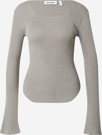 WEEKDAY Pullover 'Nadina' in Grau: predná strana