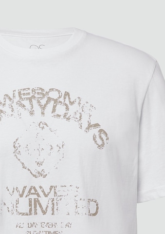 Tricou de la QS pe alb