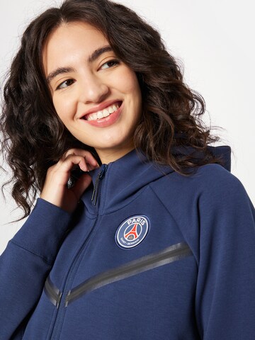 NIKE - Sudadera con cremallera deportiva en azul