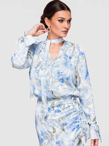 Ombre - Blusa en azul: frente