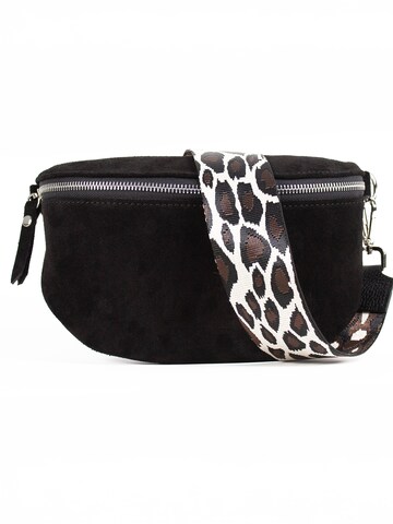 lePelou Fanny Pack 'LIVIA medium' in Black: front