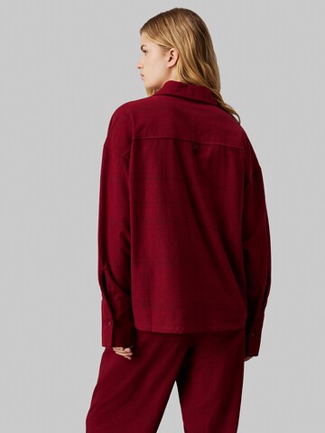 Camicia da notte di Calvin Klein Underwear in rosso