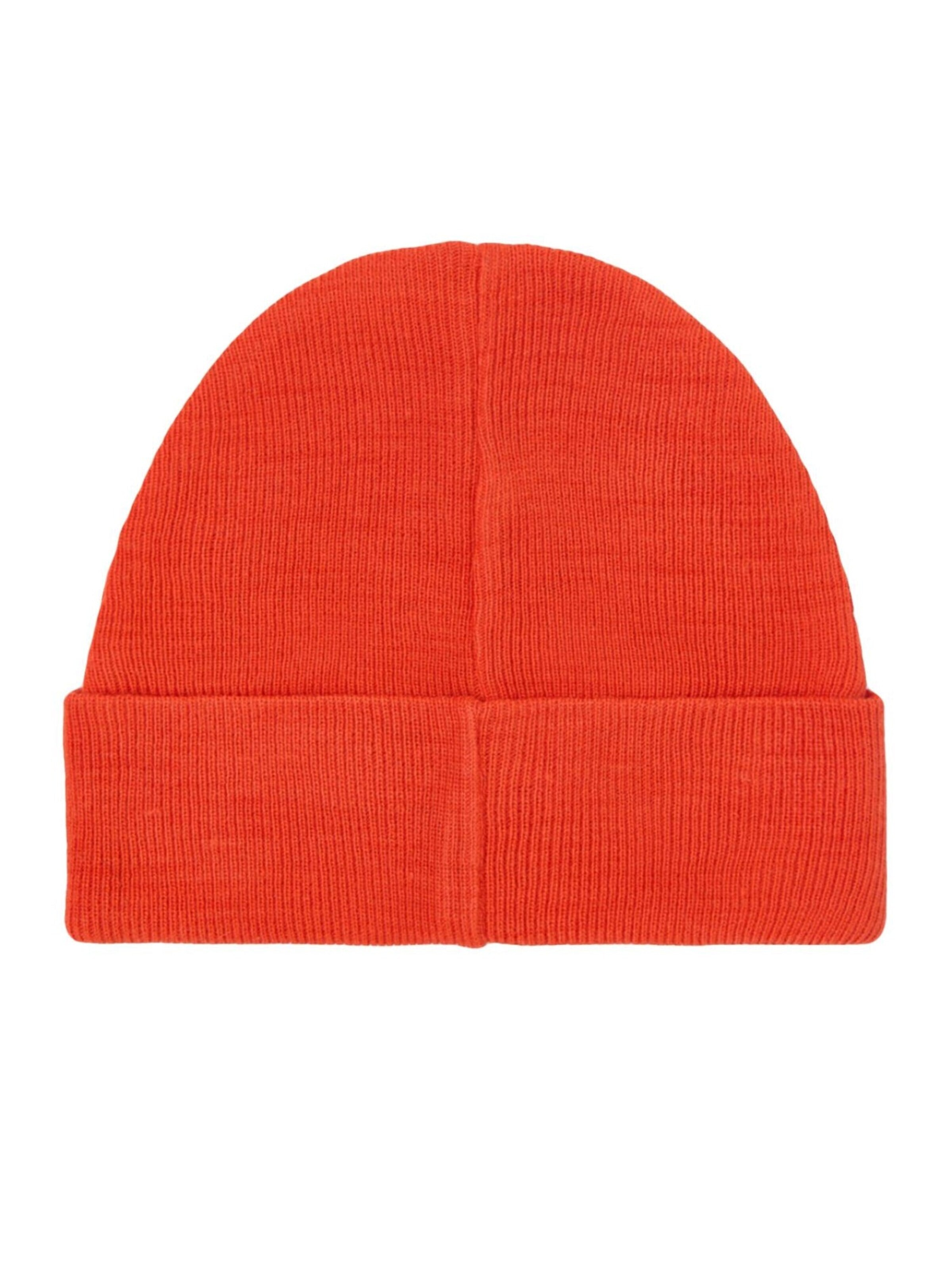 EDWIN Hue 'Watch Cap Beanie Tangerine Tango' i rød