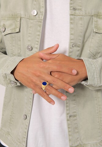 KUZZOI Ring 'Siegelring' in Blue: front