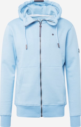 Alife and Kickin Zip-Up Hoodie 'TrasherAK' in Blue: front