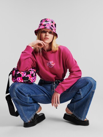 Felpa di KARL LAGERFELD JEANS in rosa