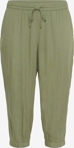 Effilé Pantalon 'Mille' KAFFE CURVE en vert : devant