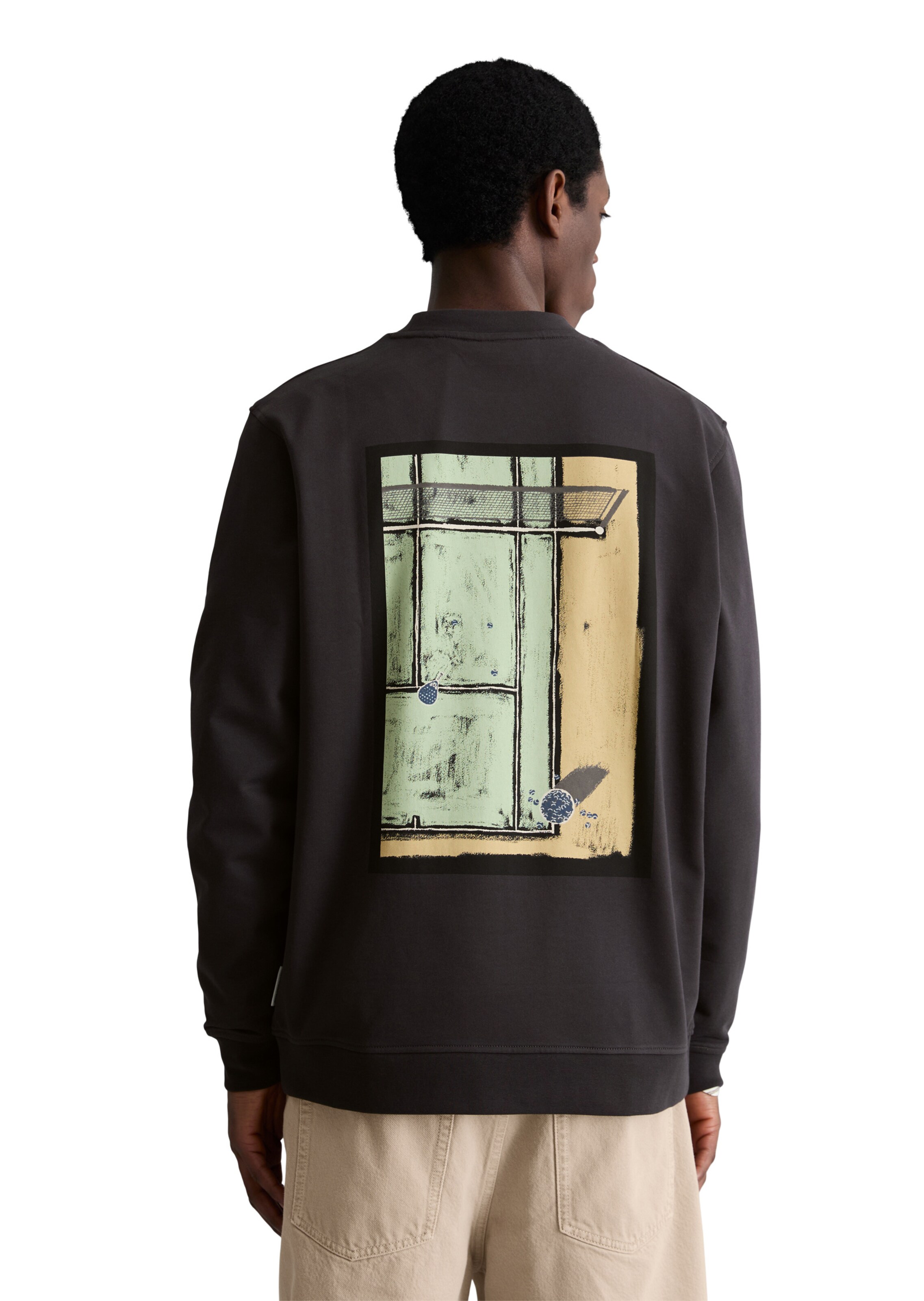 Marc O'Polo DENIM Sweatshirt in Grau: Vorderseite