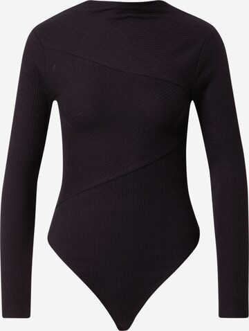 AllSaints Shirt Bodysuit 'Gia' in Black: front