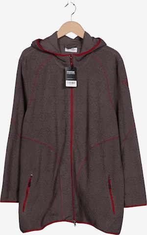 Ulla Popken Kapuzenpullover 5XL in Grau: Vorderseite