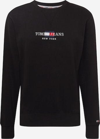 Tommy Jeans Mikina – černá: přední strana