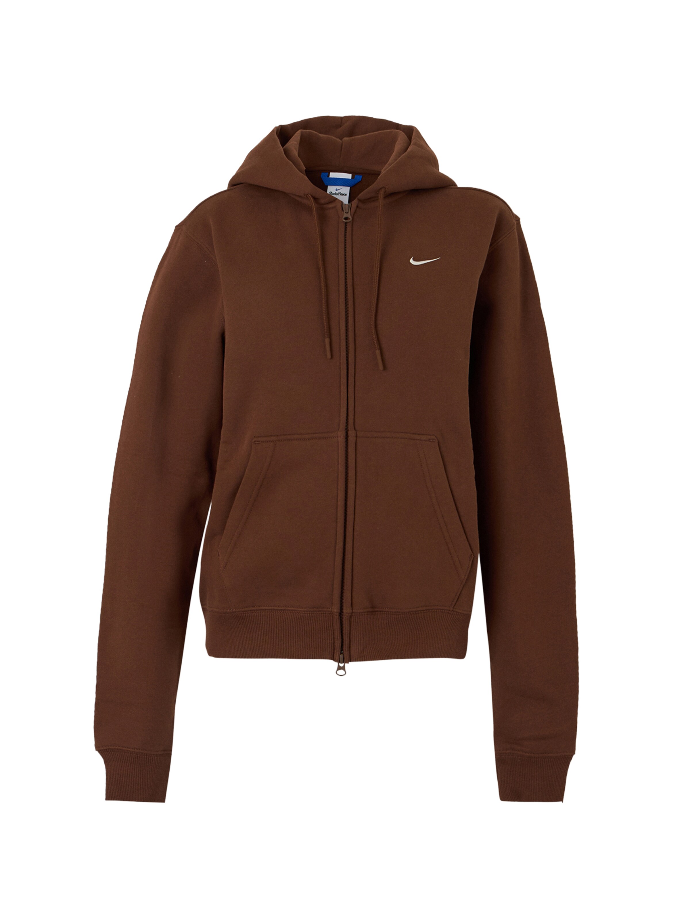 Nike Sportswear Sweatjacka 'Studio' i brun: framsida