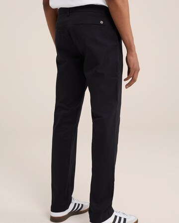 WE Fashion Slimfit Chino in Zwart