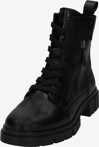 TT. BAGATT Lace-Up Ankle Boots in Black: front