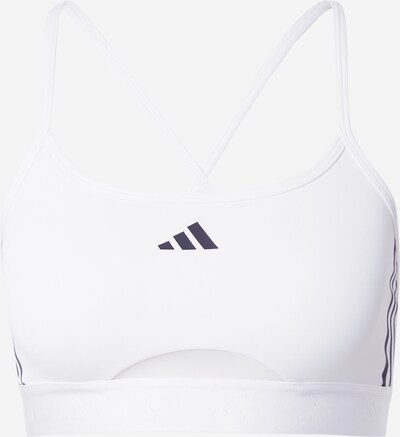 ADIDAS PERFORMANCE Soutien-gorge de sport 'Hyperglam' en bleu marine / blanc, Vue avec produit