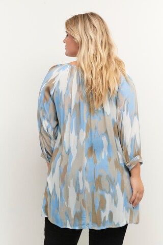 KAFFE CURVE Tuniek 'Filuca' in Blauw