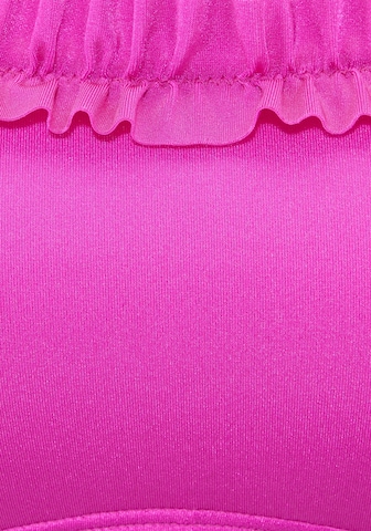 LASCANA Bandeau Bikinioverdel i pink