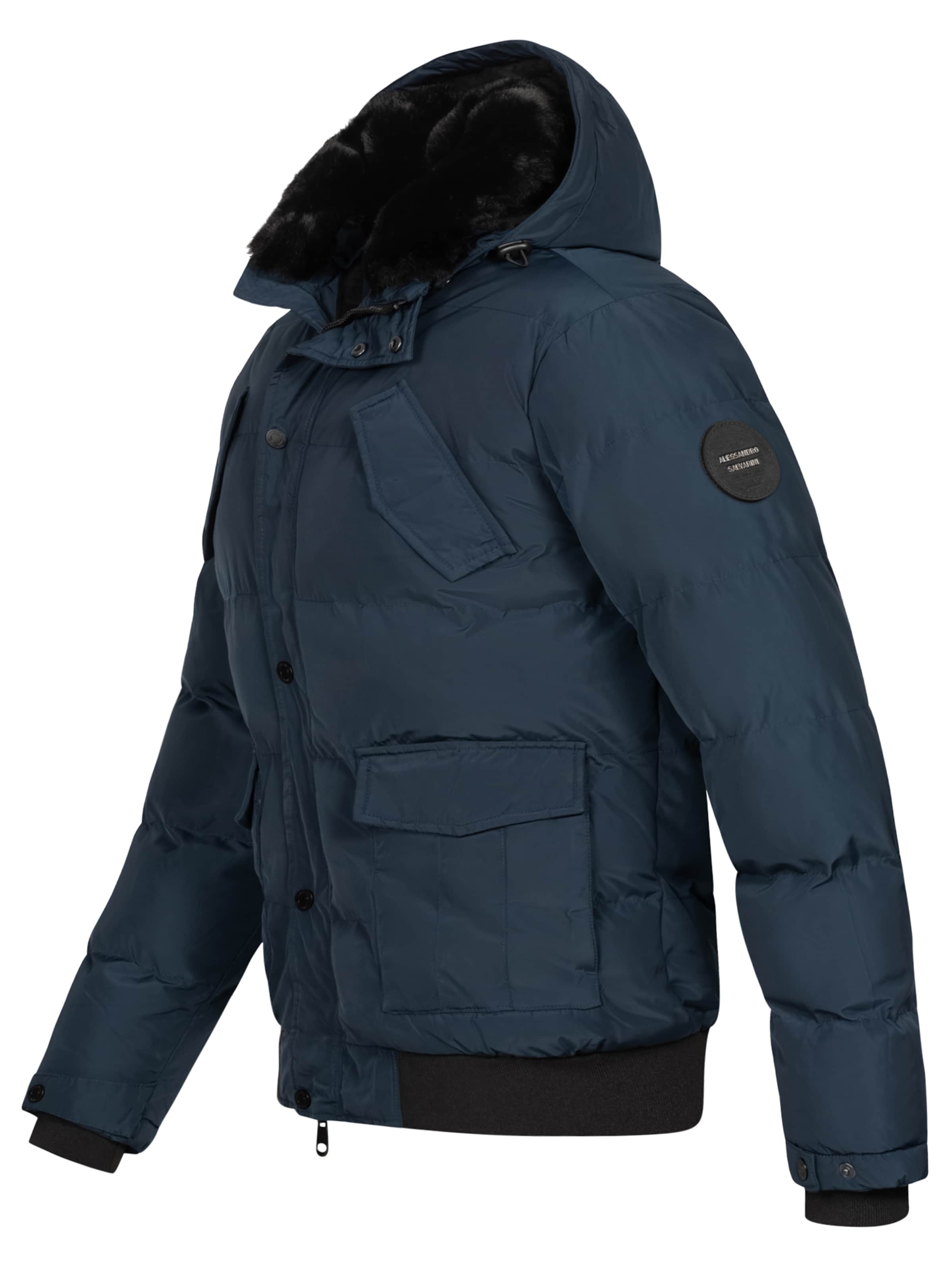 Alessandro Salvarini Winterjacke in Blau