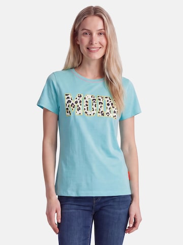 salzhaut Shirt 'Steenje - Moin' in Blauw: voorkant