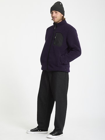 Volcom Fleece jacket 'Muzzer Fuzzar' in Purple