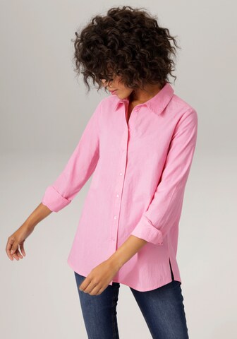 Aniston CASUAL Blouse in Pink: front