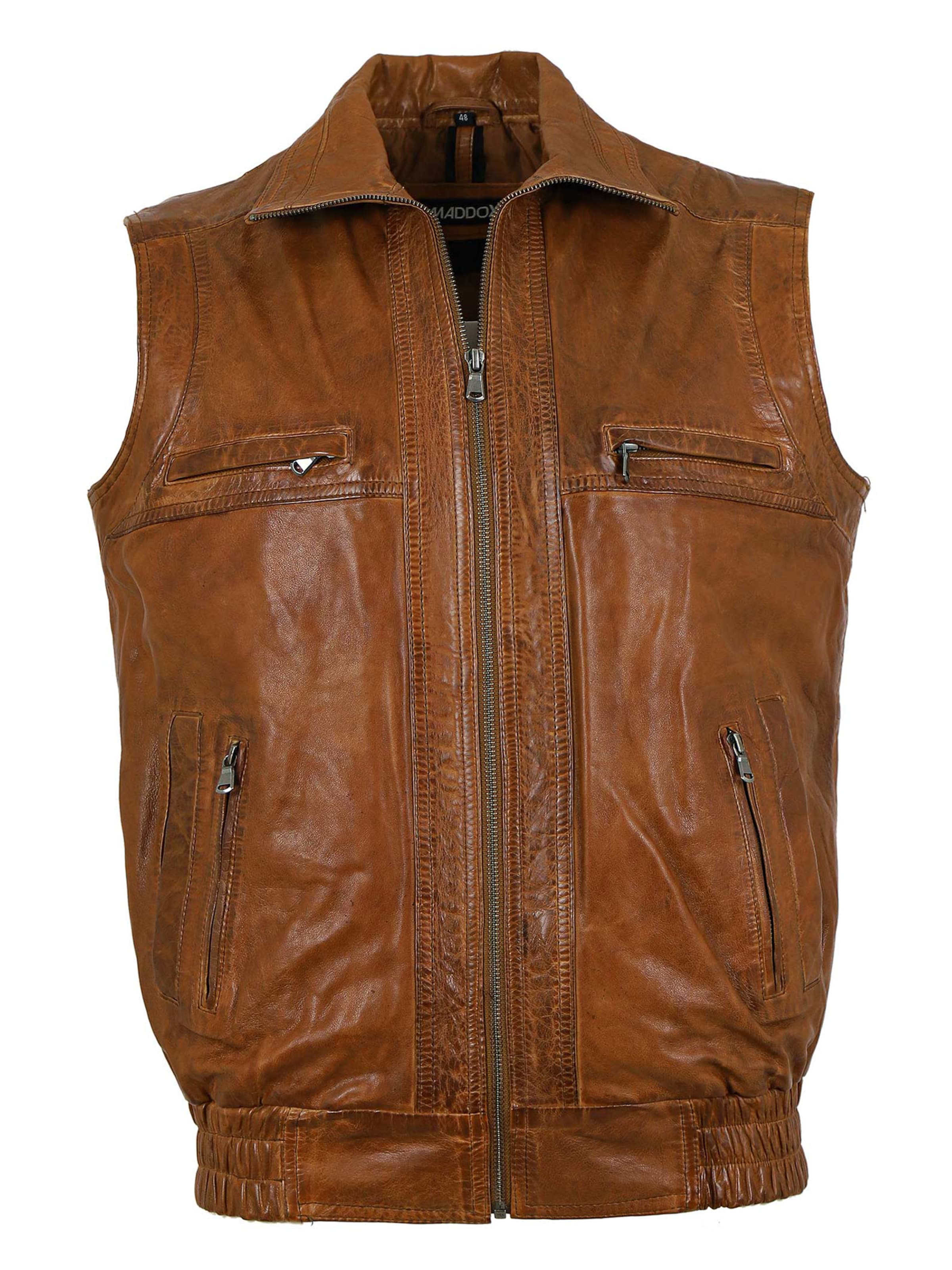 MADDOX Vest 'Andi' in Brown: front
