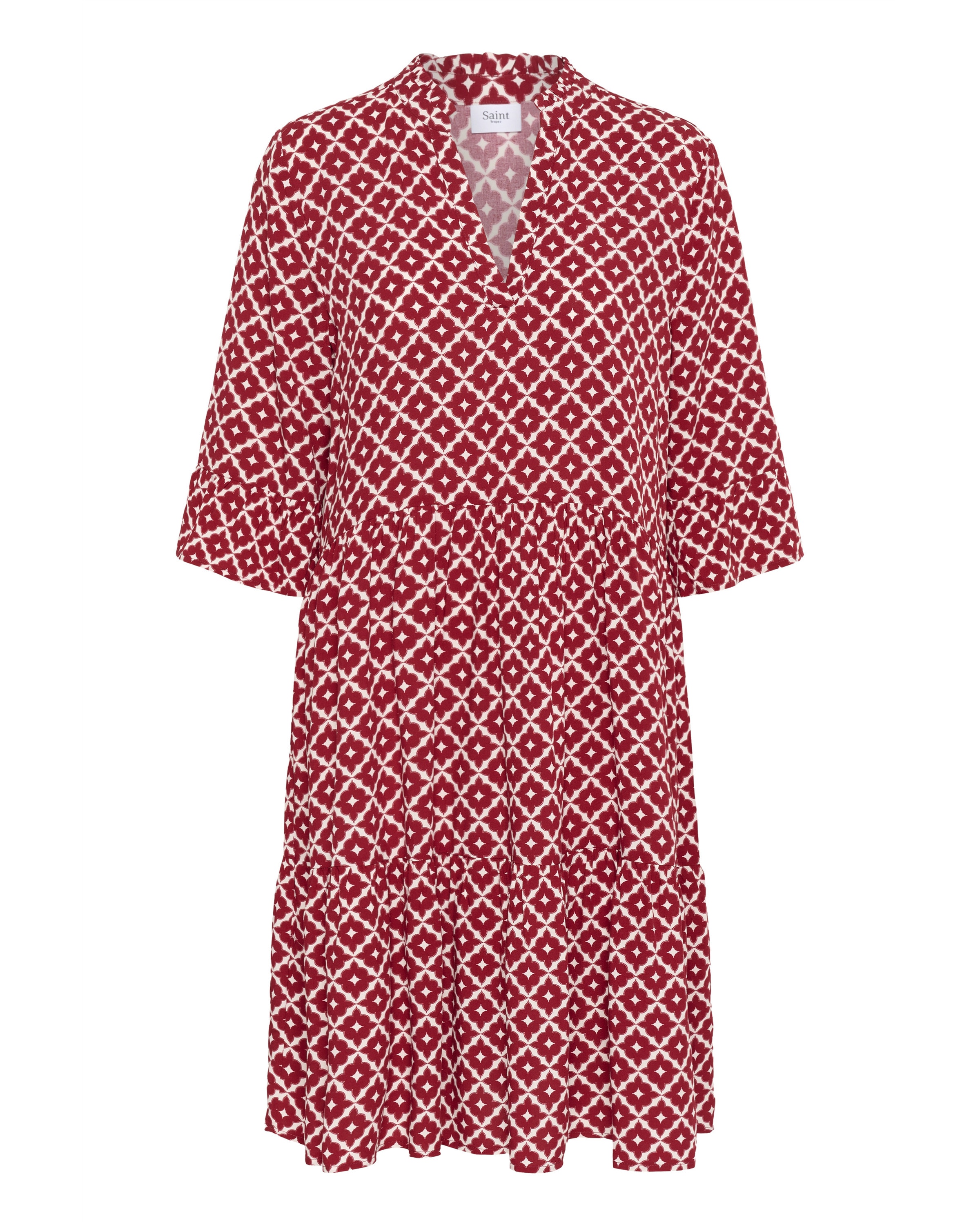 SAINT TROPEZ Kleid 'Eda' in Rot: Vorderseite