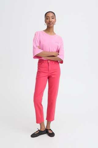 ICHI Regular Jeans 'ZIGGY ' in Pink