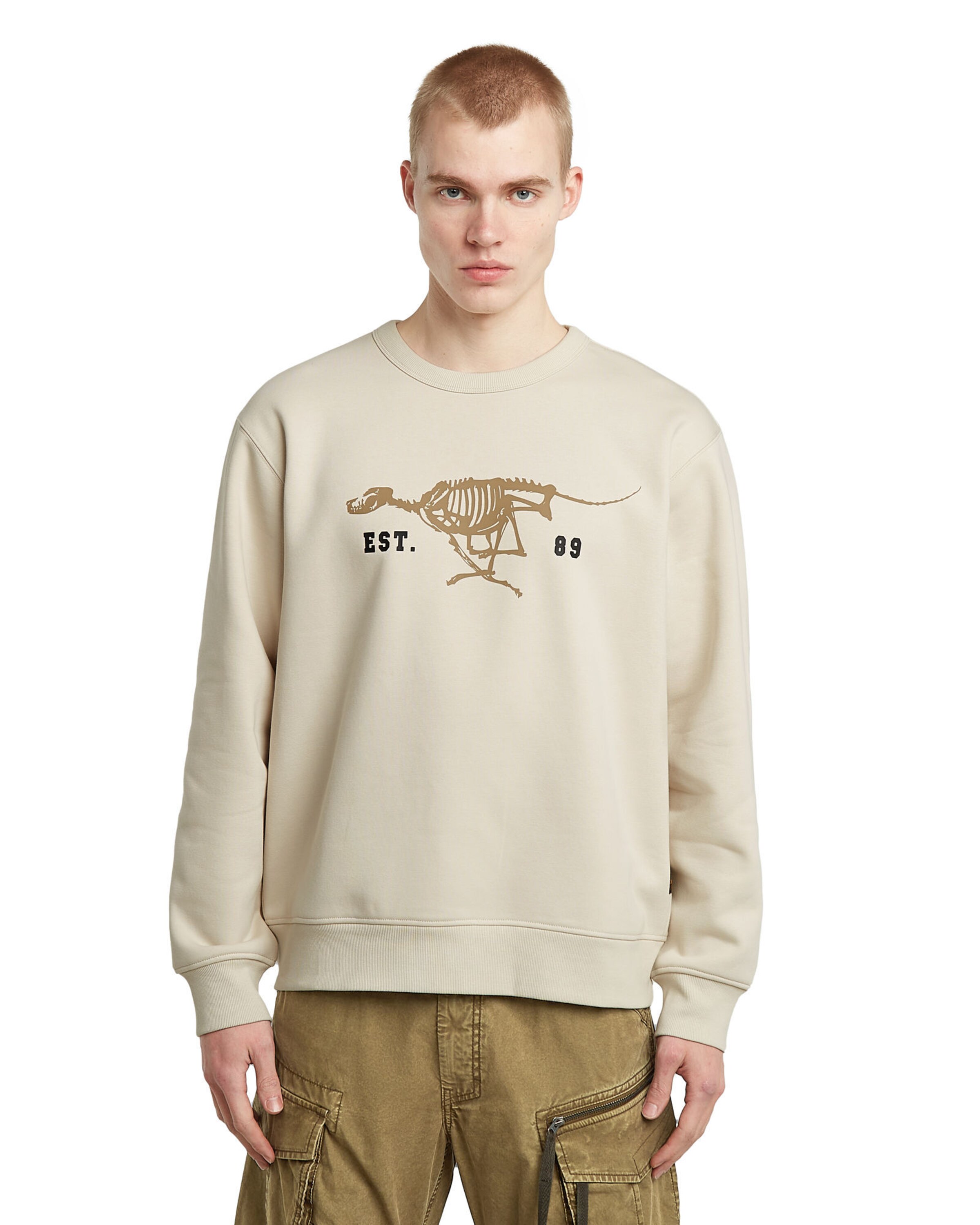 G-STAR Sweatshirt in White: front