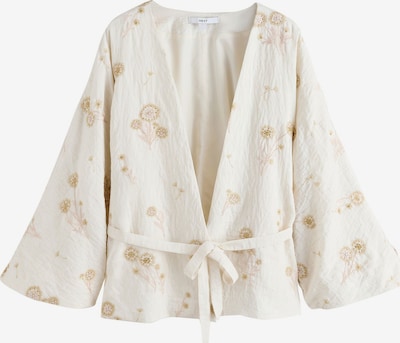 XXL-XXXL dydžio Kimono iš Next, spalva – nebalintos drobės spalva / Auksas / pastelinė rožinė, Prekių apžvalga