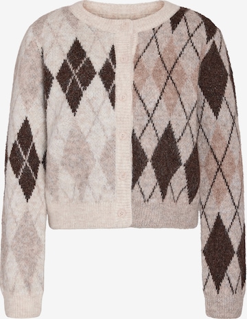Noisy may Gebreid vest 'NMBLESS' in Beige: voorkant
