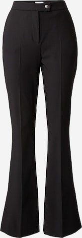 TOMMY HILFIGER Flared Trousers with creases in Black: front