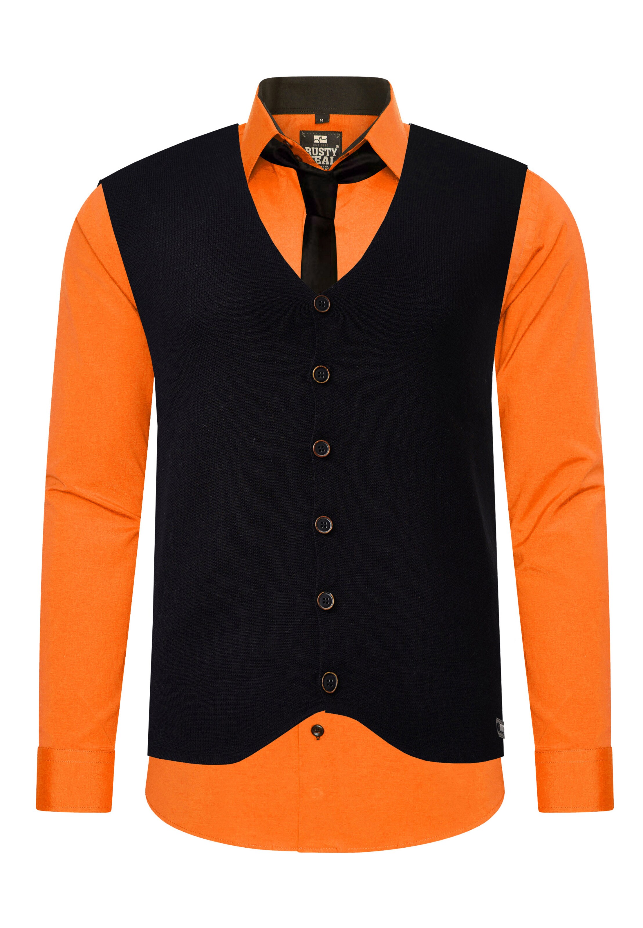 Rusty Neal Slim Fit Hemd in Orange
