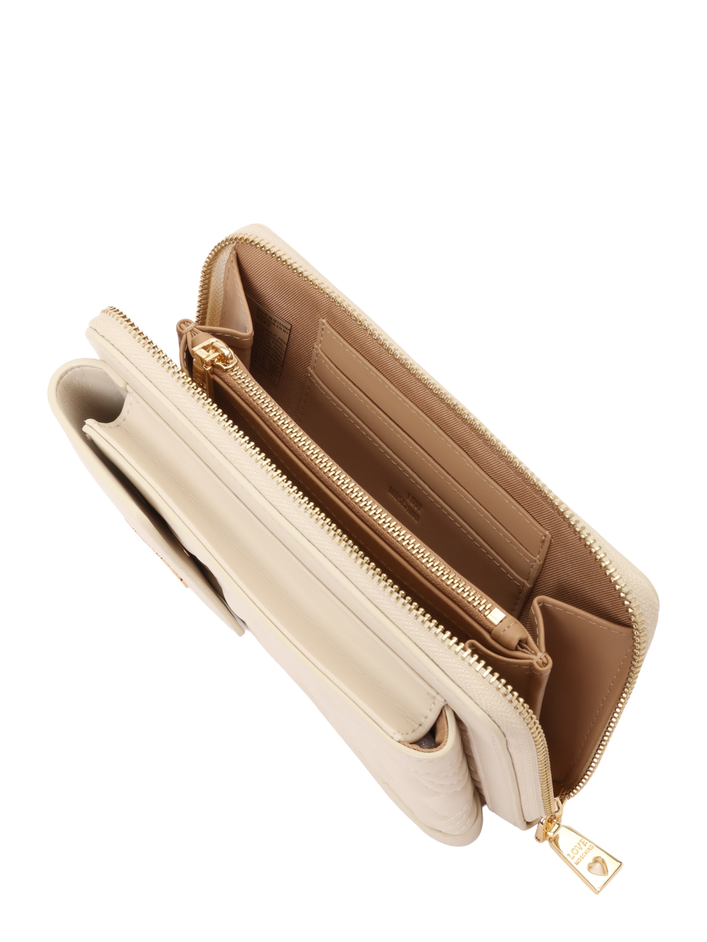 Porte-monnaies Love Moschino en beige