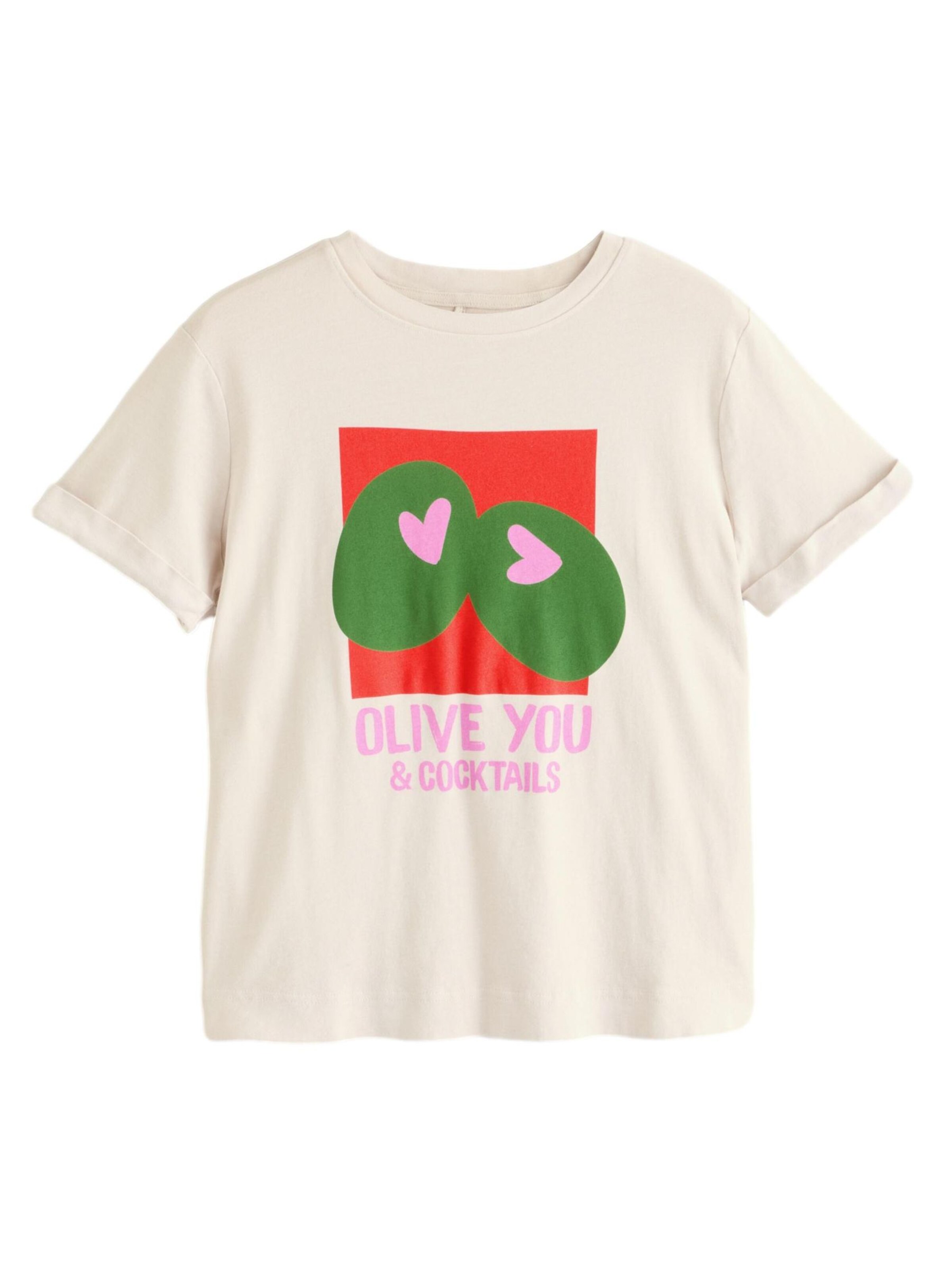 Next T-shirt i vit: framsida