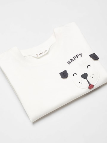 MANGO KIDS Тениска 'PUPPY' в бяло