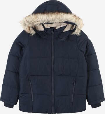 Abercrombie & Fitch Winterjas in Blauw: voorkant