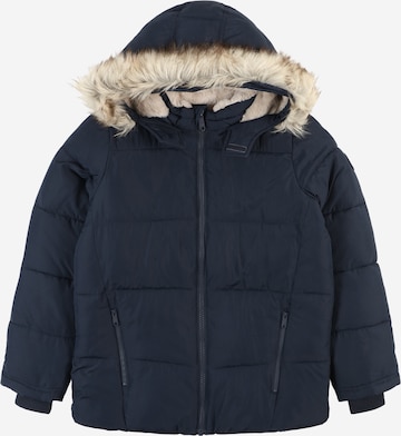 Abercrombie & Fitch Winter Jacket in Blue: front