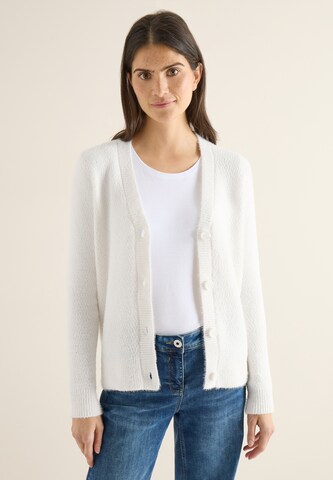 CECIL Knit Cardigan in White: front