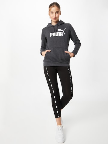 pelēks PUMA Sportiska tipa džemperis 'ESSENTIAL Logo Hoodie'