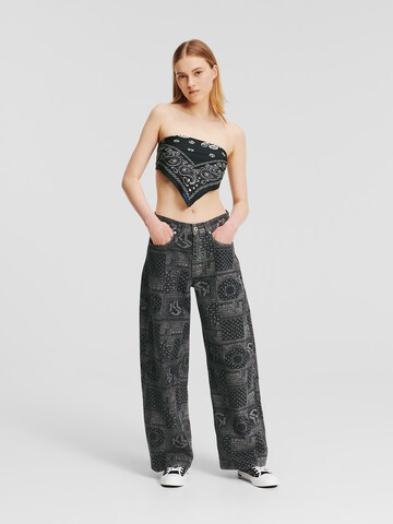 KARL LAGERFELD JEANS Loosefit Jeans in Schwarz