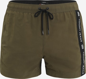 Tommy Jeans Swimming shorts in Green: front