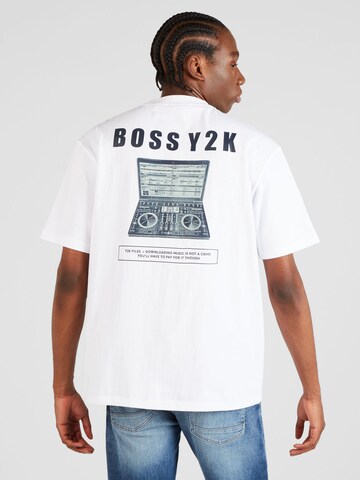 BOSS - Camiseta en blanco