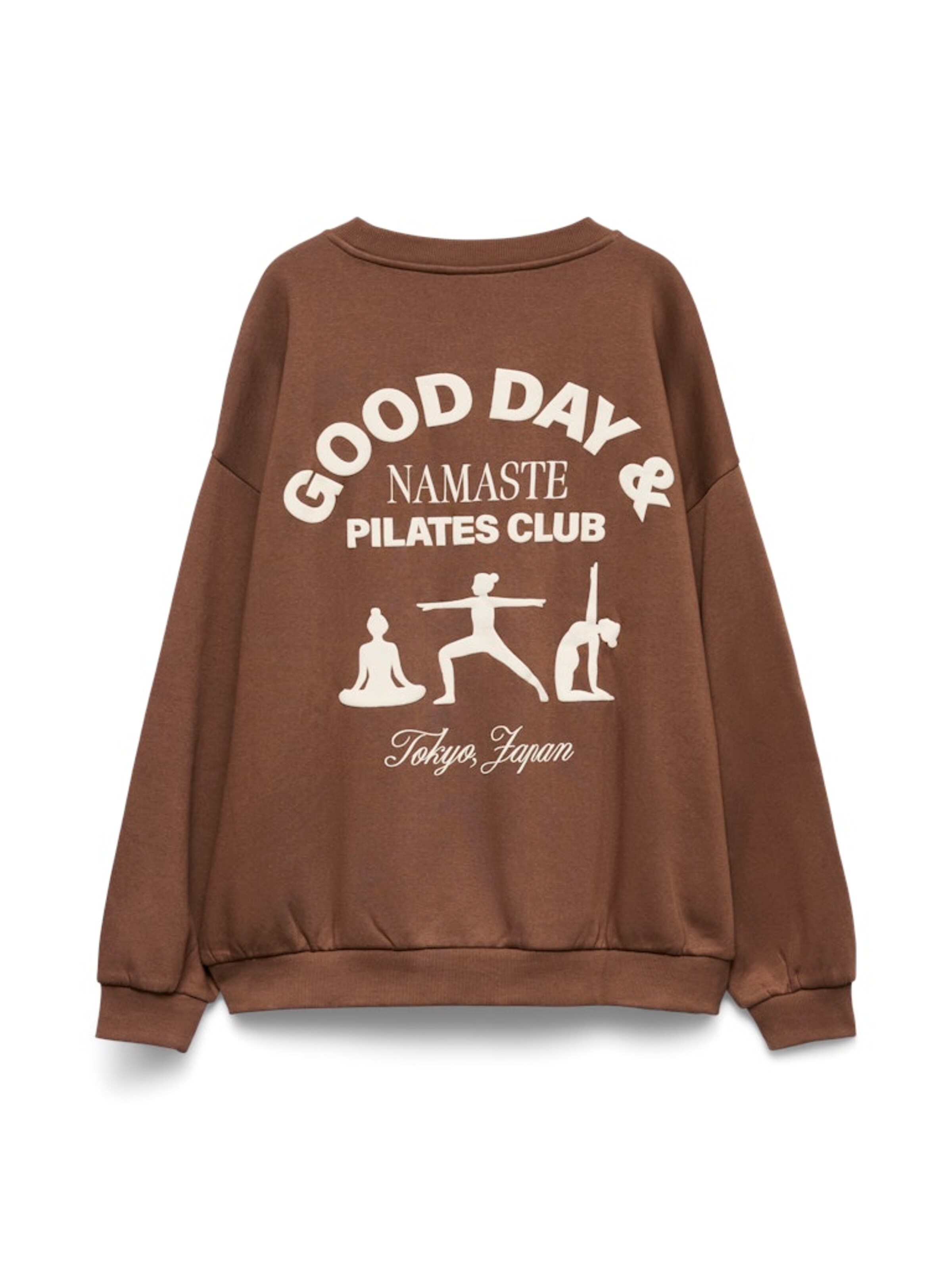 Sweat-shirt 'VMCAdine' Vero Moda Curve en marron