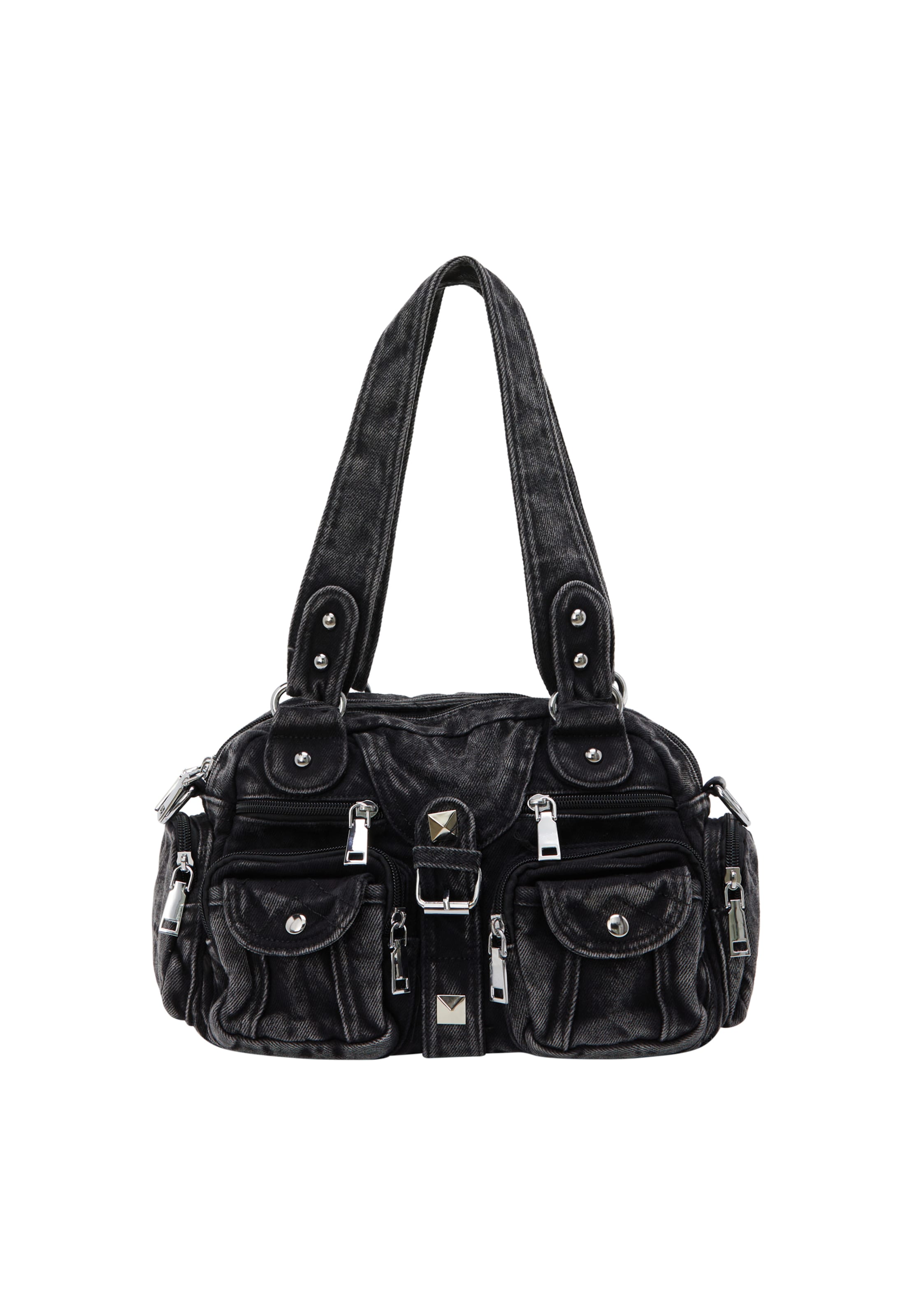 Sac bandoulière myMo ROCKS en noir : devant