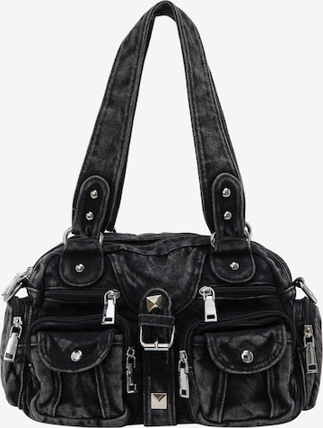 Borsa a spalla di myMo ROCKS in nero: frontale