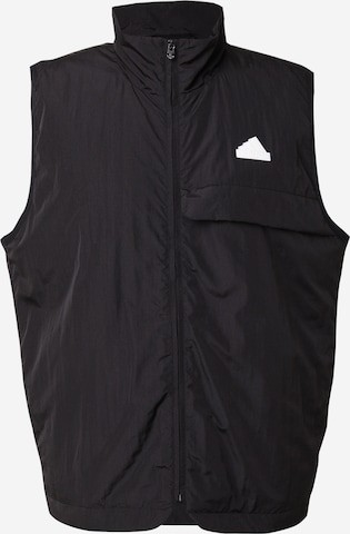 Gilet sportivo 'City Escape' di ADIDAS SPORTSWEAR in nero: frontale