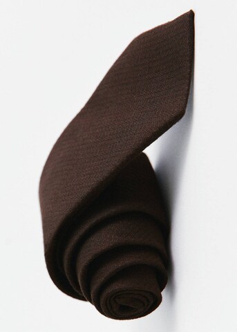 MANGO MAN Tie 'Basic7' in Brown