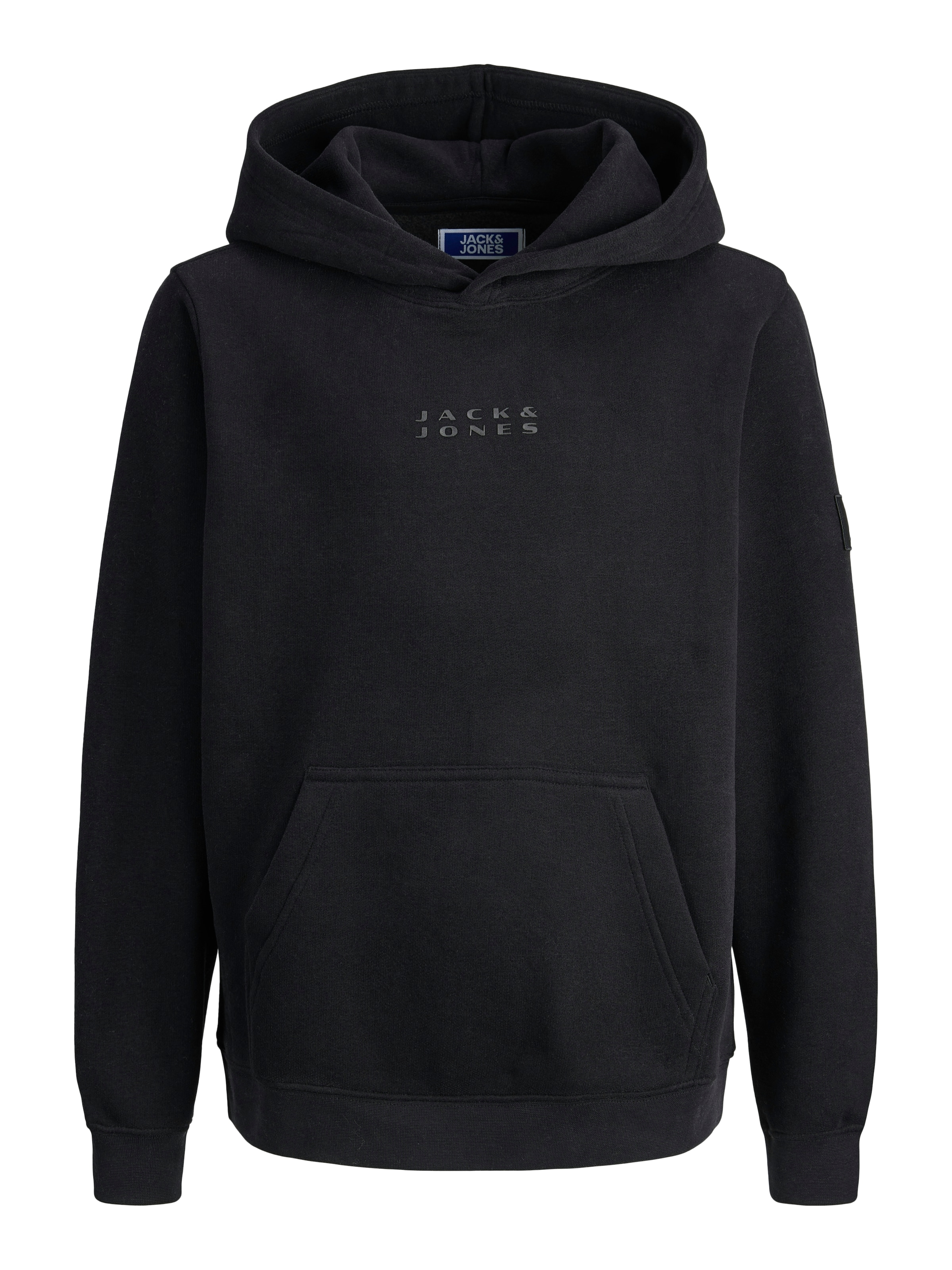 Jack & Jones Junior Sweatshirt 'JCOPoint' in Schwarz: Vorderseite